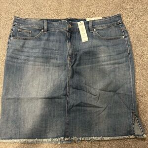 Chico's Classic Blue Denim Pencil Skirt